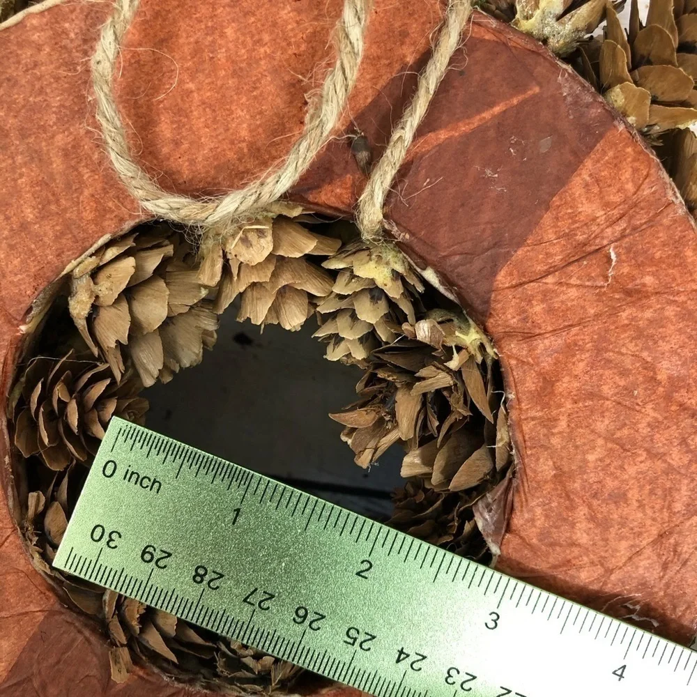 Small Rustic Pine Cone Wreath‎ Center Piece